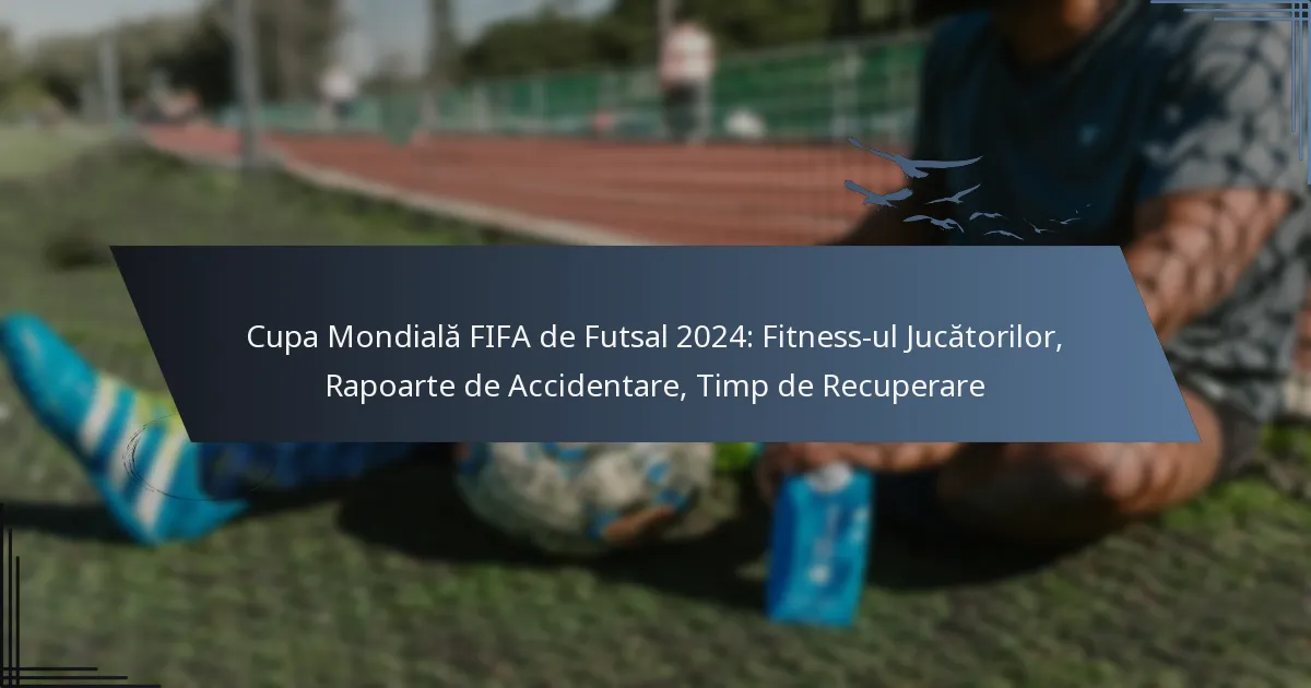 Cupa Mondială FIFA de Futsal 2024: Fitness-ul Jucătorilor, Rapoarte de Accidentare, Timp de Recuperare