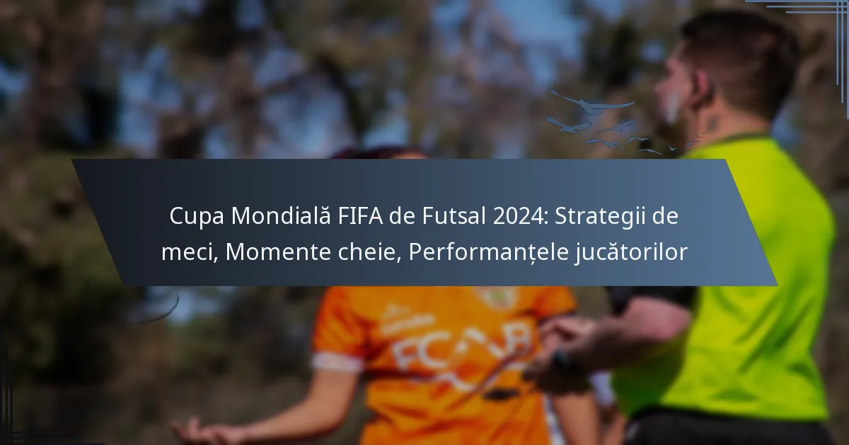 Cupa Mondială FIFA de Futsal 2024: Strategii de meci, Momente cheie, Performanțele jucătorilor