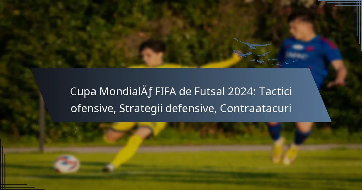 Cupa Mondială FIFA de Futsal 2024: Tactici ofensive, Strategii defensive, Contraatacuri